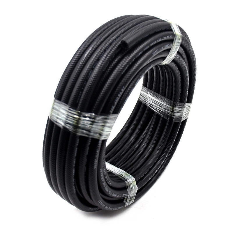 Yute Industrial Flexible High Pressure Steel Wire Hydraulic Rubber Fuel Oil Hose with Fitting Factory