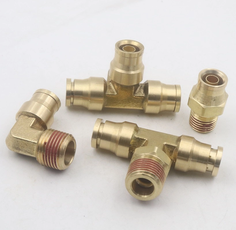 Brass SAE Fittings for D. O. T Air Brake Push-to-Connect Adaptor