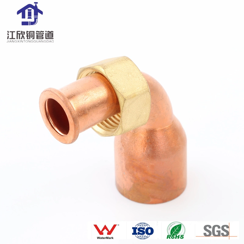 Copper Union Connector Nut Refrigeration Air Conditioner Fitting