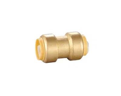 Фитинг трубопровода 1/2&quot; х 1/2&quot; с прямым разъемом, фитинги PEx с нажимным креплением и зажимом для отсоединения, медный кабель Push-to-Connect, CPVC