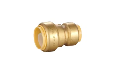 Фитинг трубопровода 1/2&quot; х 1/2&quot; с прямым разъемом, фитинги PEx с нажимным креплением и зажимом для отсоединения, медный кабель Push-to-Connect, CPVC