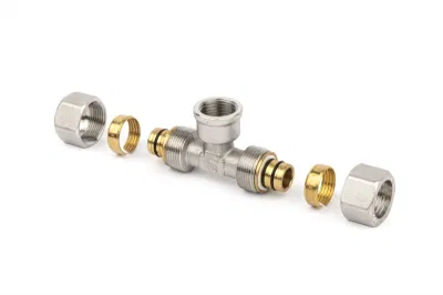 BASS внутренний разъем для наружной резьбы медная система PEx-Al-PEx Pipe Sanitary Фитинг с перекрестным тройником для коленчатой трубки