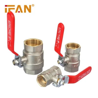 IFAN High Quality 81052 Cw617n Завод воды, внутренняя/наружная резьба, ограничитель Запорный шаровой клапан углового положения радиатора с плавающей заслонкой