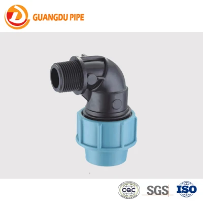  PP фитинг HDPE Сжатие установки для водоснабжения ирригационных женского резьбовой