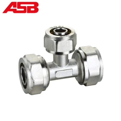  ASB Горячая продажа компрессионный фитинг латуни Подсоединение воды Alu PEx Фитинги для колена тройника трубопровода PEx/Al/PEx хорошего качества