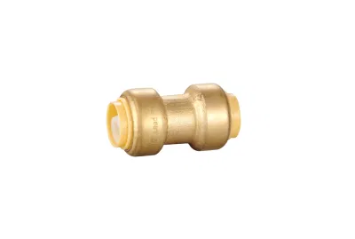 Фитинг трубопровода 1/2&quot; х 1/2&quot; с прямым разъемом, фитинги PEx с нажимным креплением и зажимом для отсоединения, медный кабель Push-to-Connect, CPVC