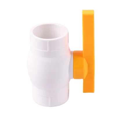2022 Pntek High Quality 2 Way Straight Through Type Manual Управляющий клапан компактных водяных шаровых клапанов UPVC с шариковым клапаном из ПВХ