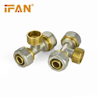  Оптом IFAN заводской 20-32mm тройник Pn25 PEx-Al-PEx компрессионный фитинг