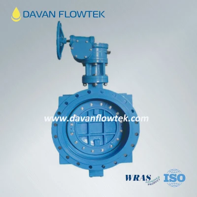 Dn1000 кокий чугун фланцевый двухэксцентриковый дисковый затвор
