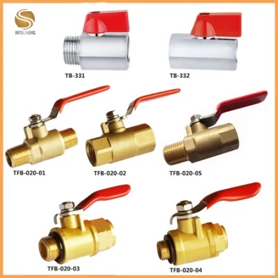 Скидка 50% на 1/4&quot;, 3/4&quot; &prime; , 1/2&quot; Разъем - Гнездо латунные мини-шарового клапана с высоким качеством хромированная (ТБ-332)
