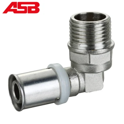  Наружной резьбой Asb прямой фитинг для сжатия латуни Pex-Al-Pex Pipetechnics поддельных
