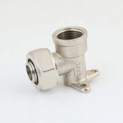  PEx-Al-PEx трубный PEx фитинг 1/2 угловой гнездовой латунный фитинг Wallplate