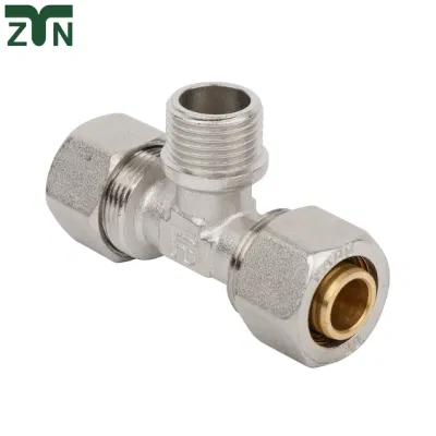 BASS внутренний разъем для наружной резьбы медная система PEx-Al-PEx Pipe Sanitary Фитинг с перекрестным тройником для коленчатой трубки