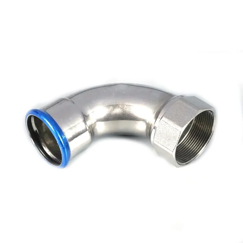 Stainless Steel Anti-Corrosion 90 Degrees Internal Thread Elbow Single Press Fit Fittings Pipe