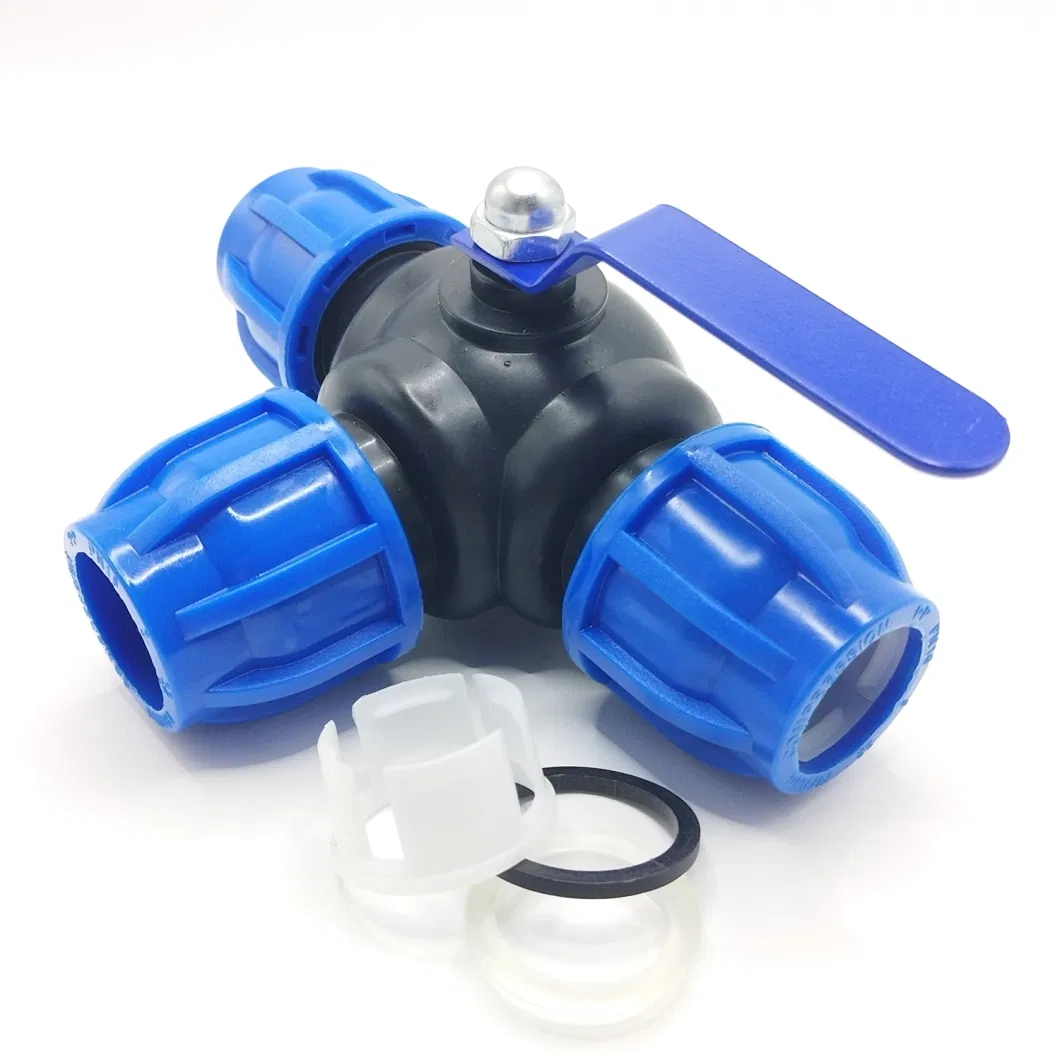 Agricultural Irrigation Compression Accessories - Iron Handle Three-Way Valve