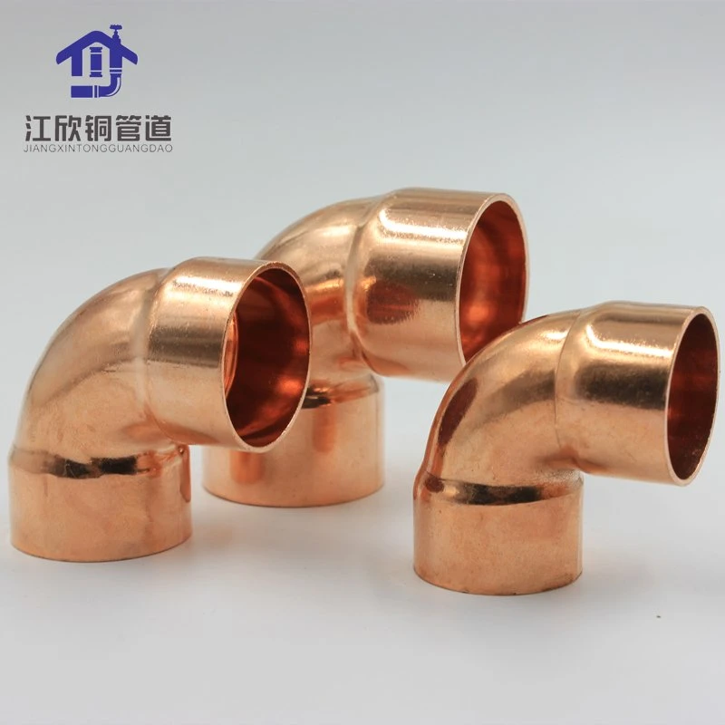 Customized Copper Pipe Fitting Elbow 180 / 90 / 45 Degree for Refrigeration Fitting