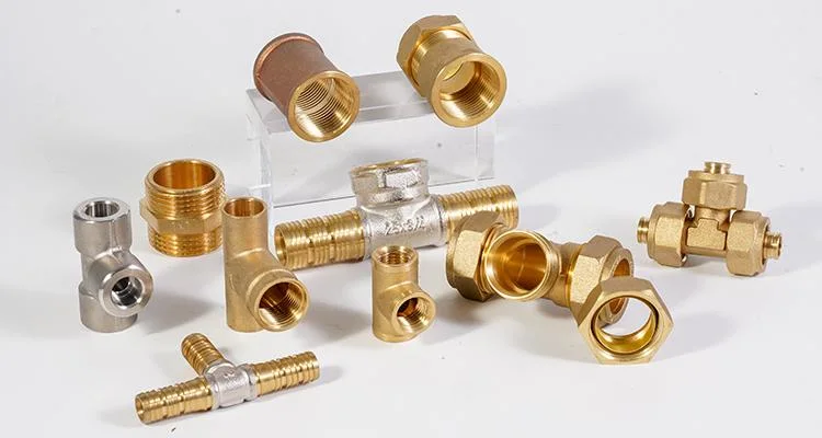 D&R Metal Full Size Custom Thread Tee Brass Plumbing Quick Connect Fitting 90 Degree Elbow Union 1/2 Inch~1&quot; Brass Fitting