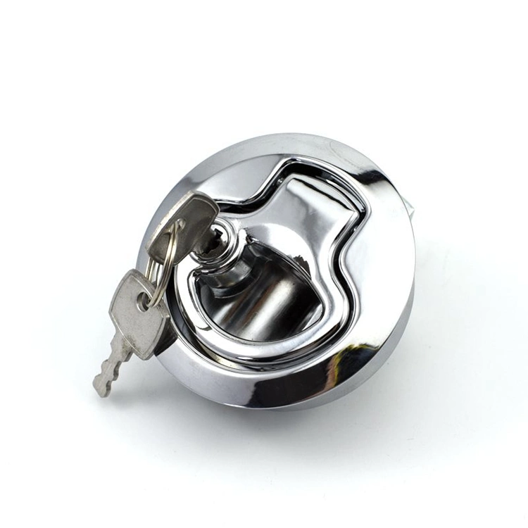 Yh9540 Zinc Alloy Round Lock Press Flat Cabinet Door Round Head Lock RV Door Lock Marine Floor Lock