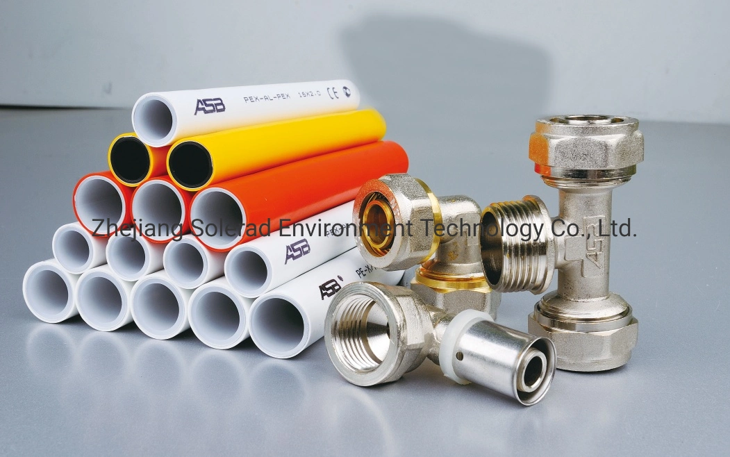 Asb Hot Sales Brass Compression Fitting Connect Water Alu Pex Good Quality Pex/Al/Pex Pipe Tee Elbow Connect Fittings