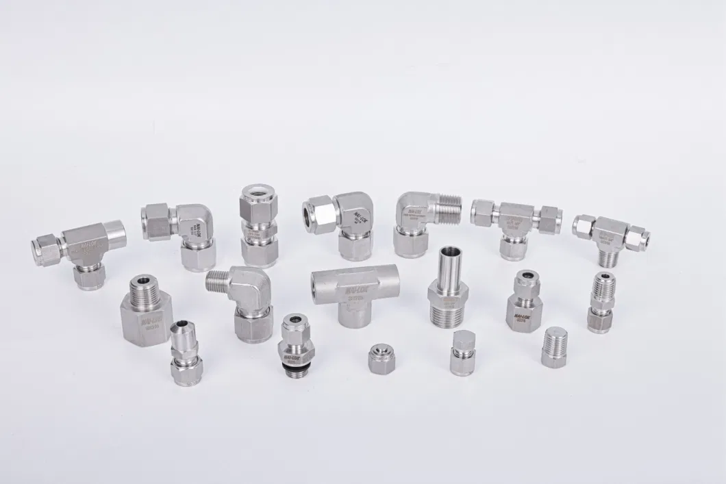 Nai Lok 12mm Od Double Ferrule Union Compression Fittings Super Duplex S32750 Bulkhead Union Instrument Tube Fitting