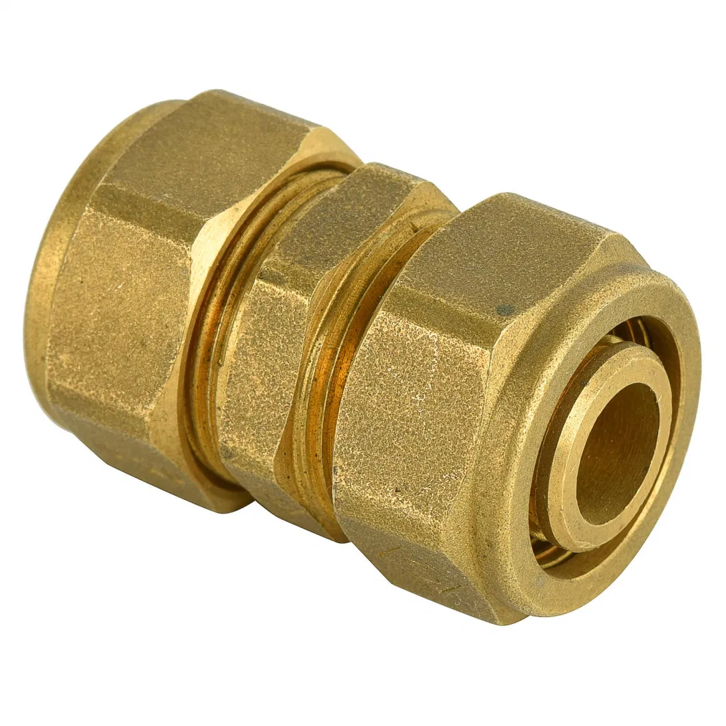 OEM Brass Compression Fittings for Pex-Al-Pex Pipe Connecting Coupling