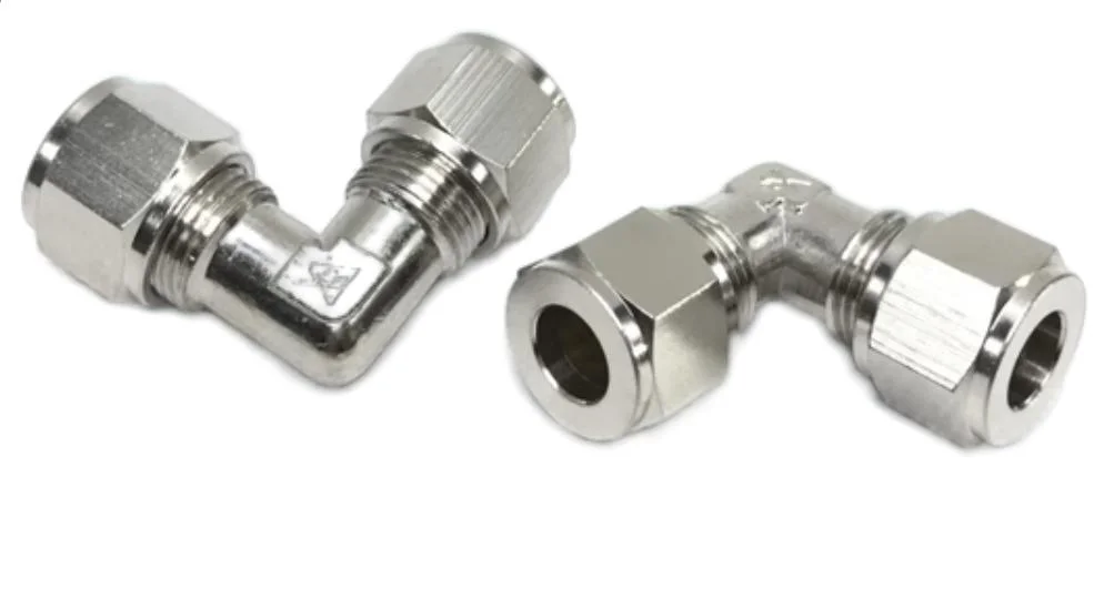 Tkt-PV Pneumatic Bite Type Brass Copper Elbow Compression Fitting