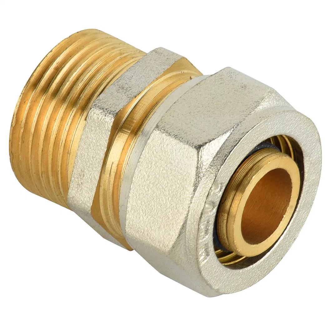 Water Pipe Press Crimp Plumbing B Brass Press Fittings Copper Press Fittings for Pex-Al-Pex Pipe