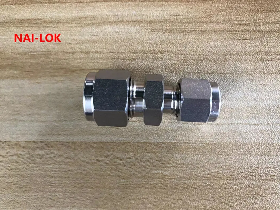 2 Inch Twin Ferrule Compression Pipe Fitting Female Connector Tube Fitting