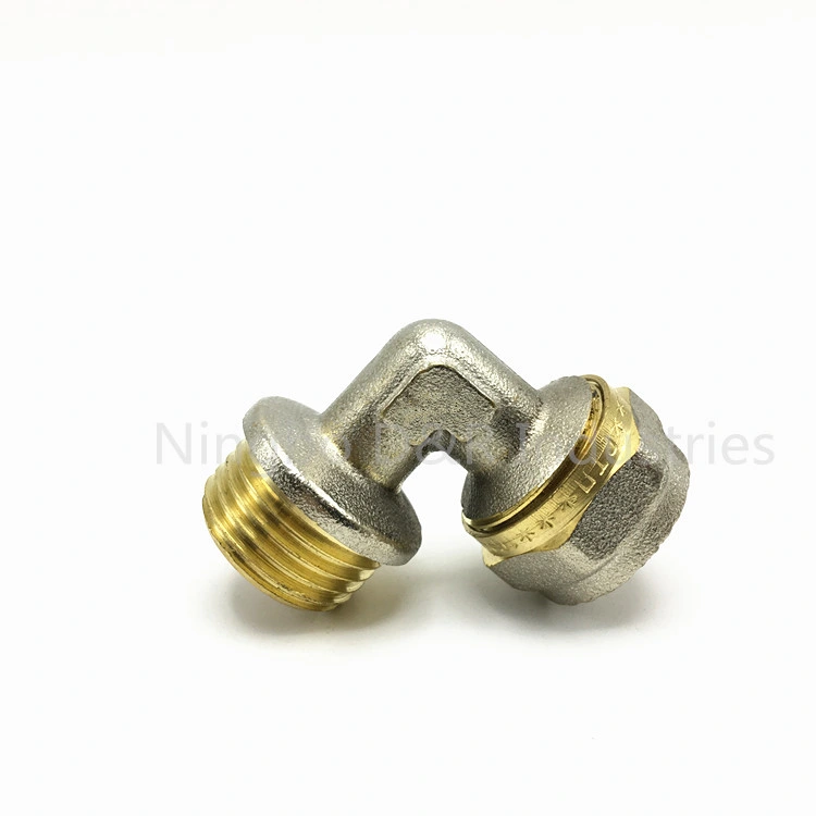 Brass Elbow Plumbing Fitting Male Female Thread Pex Pipe Fitting 90 Degree Elbow for Pex Al Pex Pipe Underfloor Heating Pipe