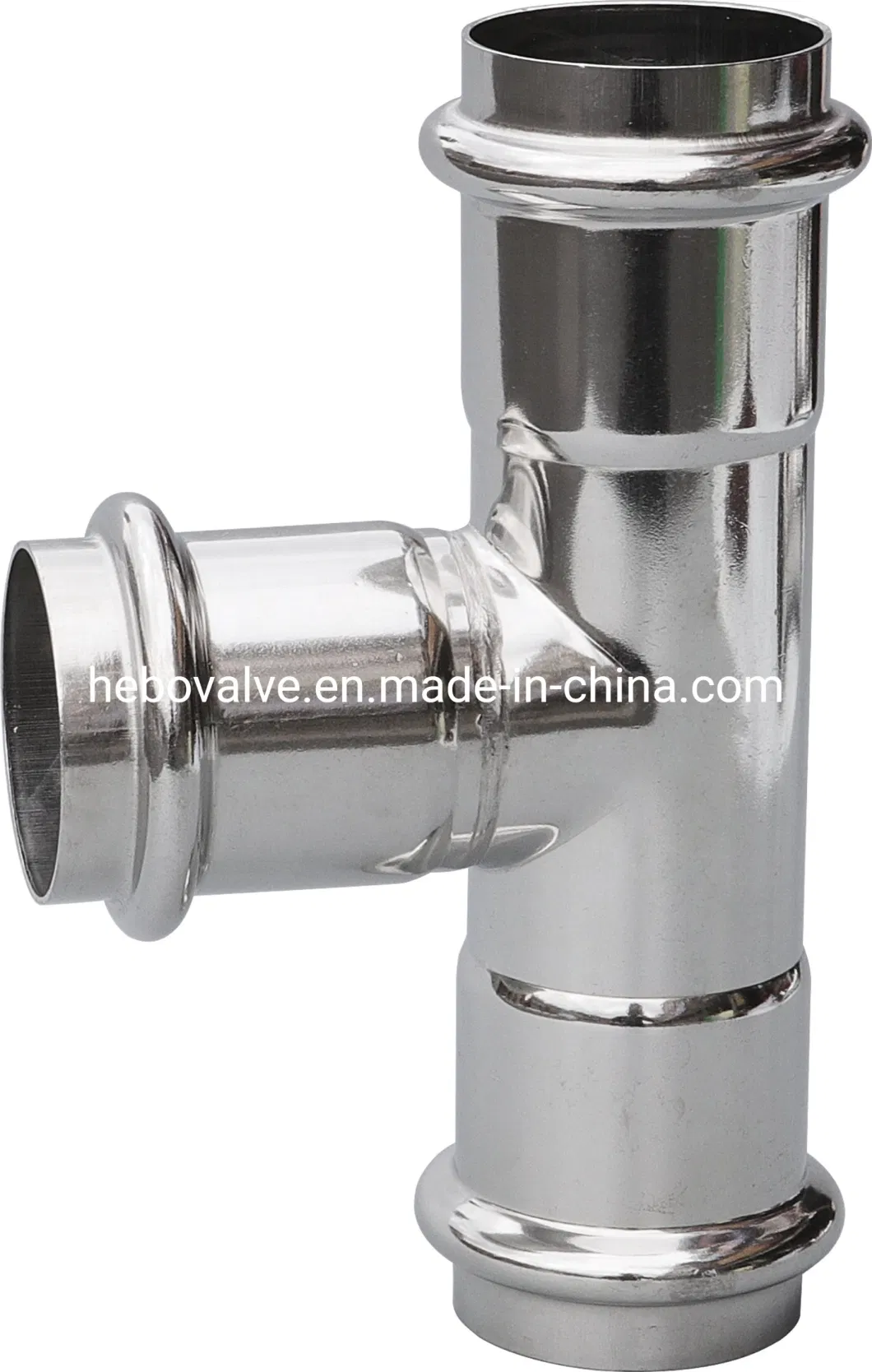 90 Degree V Profile Equal Elbow Stainless Steel Pipe Press Fitting