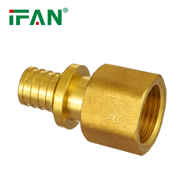 Ifan Customized Brass Pex Pipe Fitting 16-32mm Yellow Pex Slide Fitting