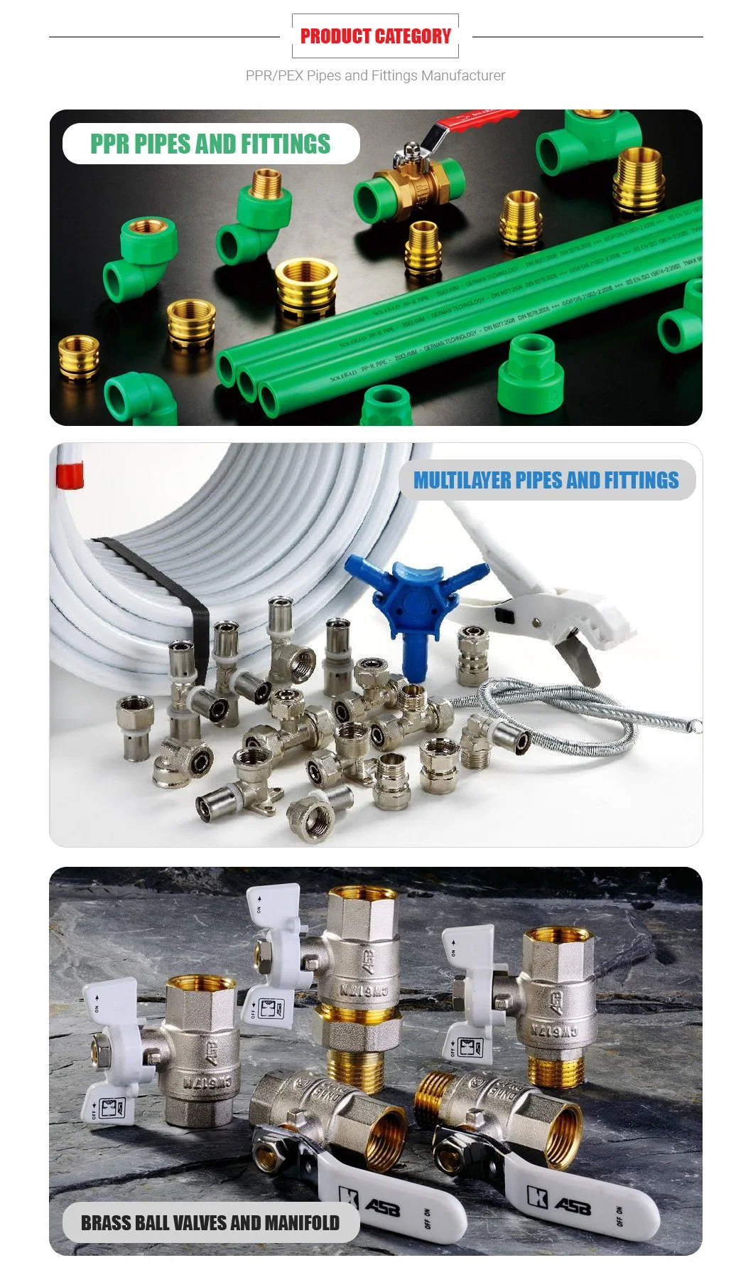 Water-Heating-Gas Nickle Asb/OEM Cartons by Sea or Air Hydraulic Hose Fitting Pex Fittings