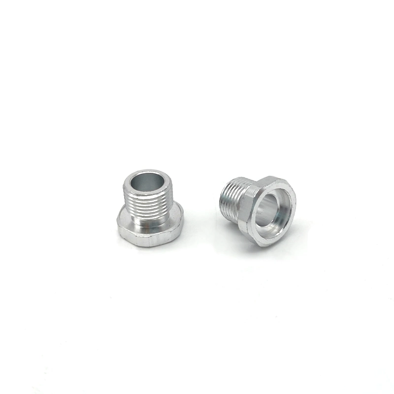 Stainless Steel Fasteners Machinery Parts Hexagonal Hollow Screw Bushing Pipe Fittings Threaded Bushing