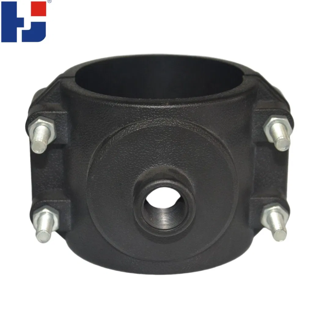 HJ Manufacture Water Supply Irrigation System PP Compression Fittings Clamp Saddle All Size Available Pn10 Pn16 PP Pipe Fitting