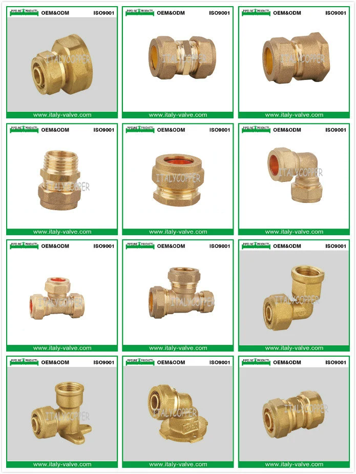 Brass Forged Male Female Thread Reduce Compression Coupling Stright Union