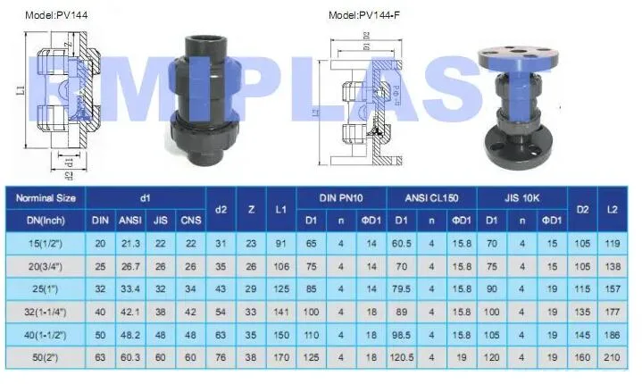 Plastic PVC PVDF PP Pph UPVC Hand Lever Gear Wheel Diaphragm Valve Butterfly Valve/Flange True Union Water Ball Valve/Pneumatic Electric Swing Check Valve