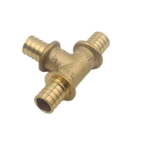 16mm Tee Cw617n Brass Plumbing Fittings Pex Pipe Tee Fittings