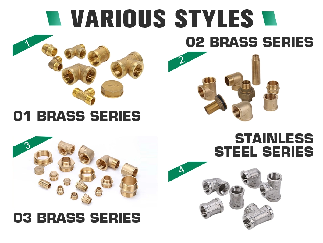 Ifan Customized Brass Fittings Female Thread 90 Degree Elbow Brass Elbow Fittings for Pex Pipe