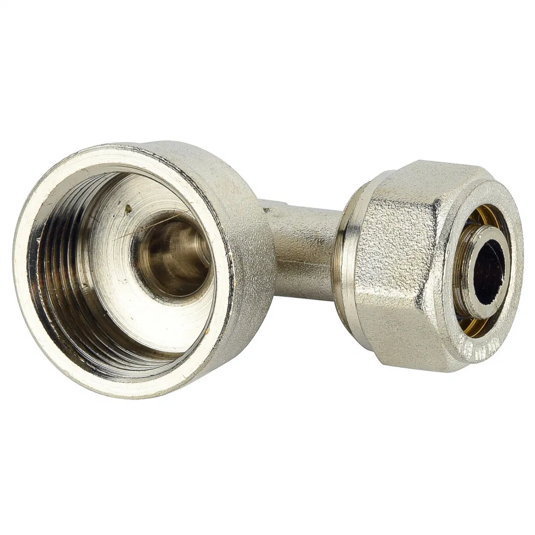Pex-Al-Pex Pipe Fittings Brass Tee Female Compression 16mm 20mm 32mm for Plumbing