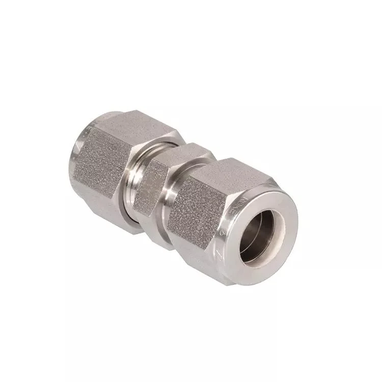 2 Inch Twin Ferrule Compression Pipe Fitting Female Connector Tube Fitting