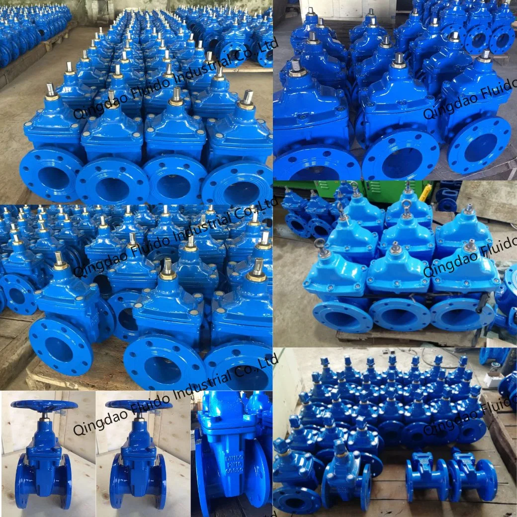 API DIN ANSI Wcb 600 Brass Stainless Carbon Steel Cast Ductile Iron Non Rising Stem Knife O&Y Resilient Seated Industrial Control Sluice F4 Gate Valve Price