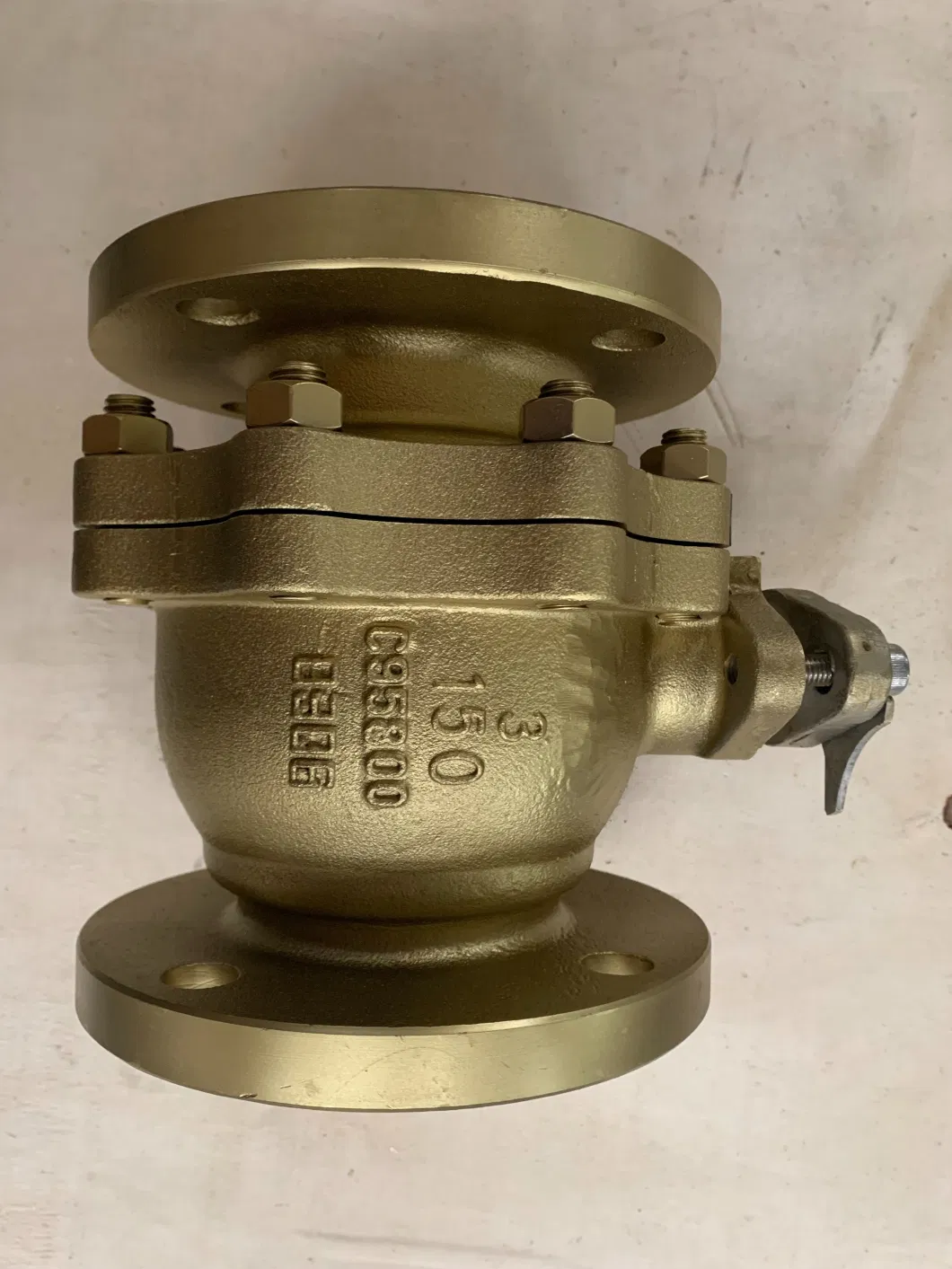 150# ASME B16.5 RF Valve API 6D Anti-Static B148 C95800 Bronze A216 Wcb Cast Carbon CF8 CF8m Stainless Steel Flange End Trunnion Mounted Floating Ball Valve