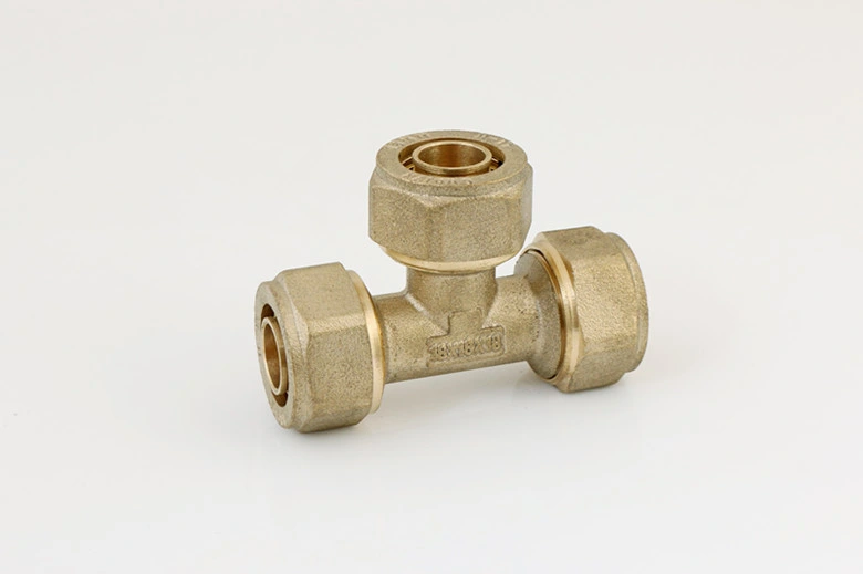 Brass Compression Fittings Straight Male Plumbing Screw Socket Coupling Pipe Fittings Pex Brass Compression Fitting Connectors for Copper Tube