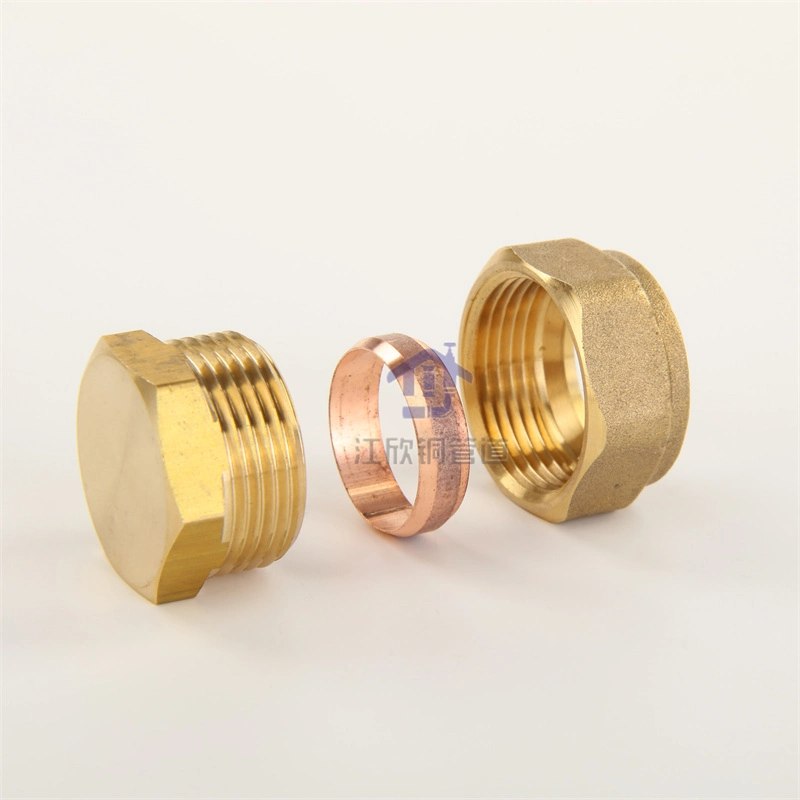 Brass M Compression Adapter Pipe Fitting Top 3
