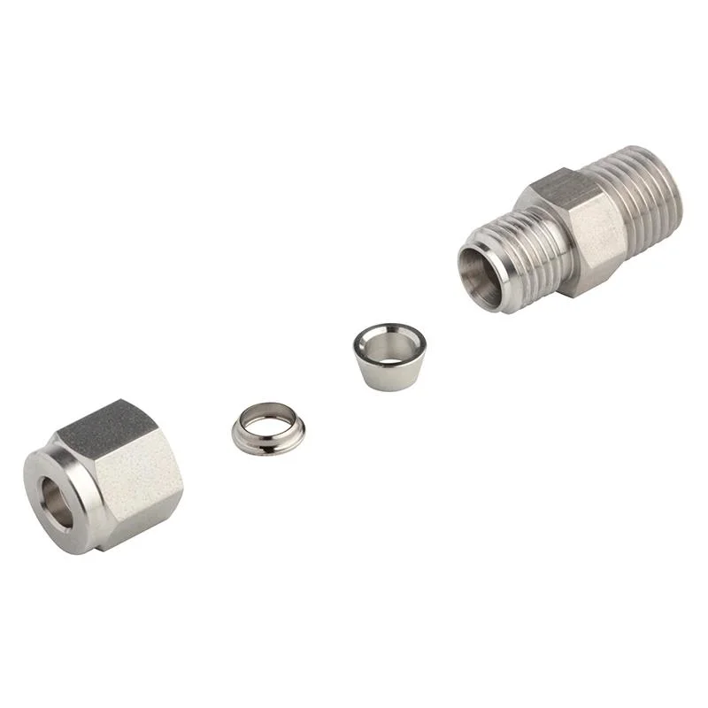 Stainless Steel Compression 1/4&prime;&prime; Tube Fittings with Double Ferrule