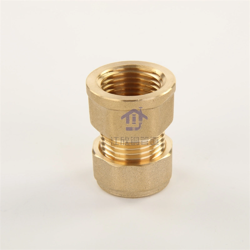 Brass F Compression Adapter Pipeling