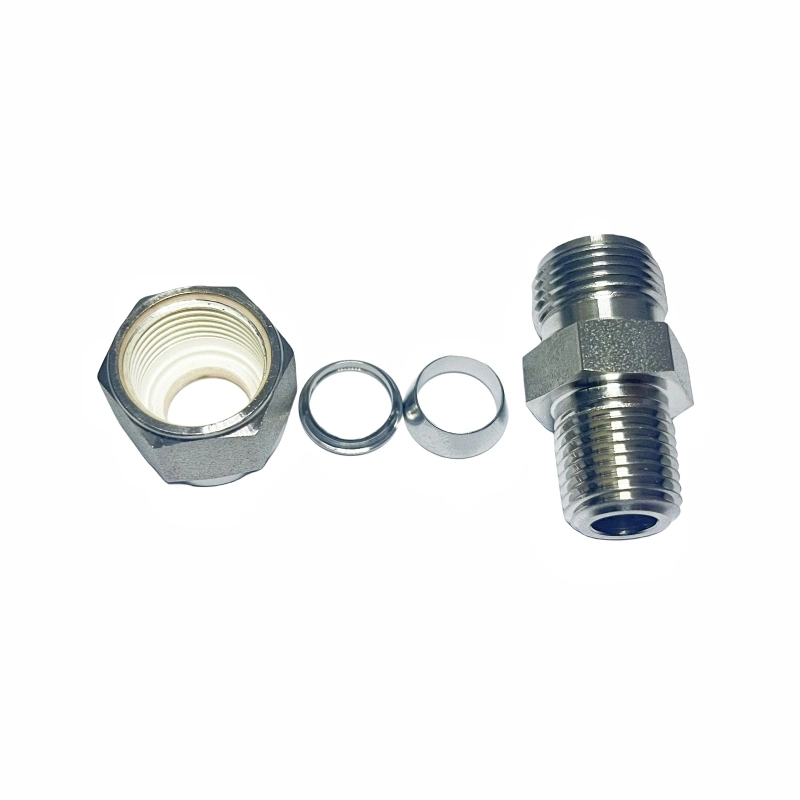 Stainless Steel Compression 1/4&prime;&prime; Tube Fittings with Double Ferrule