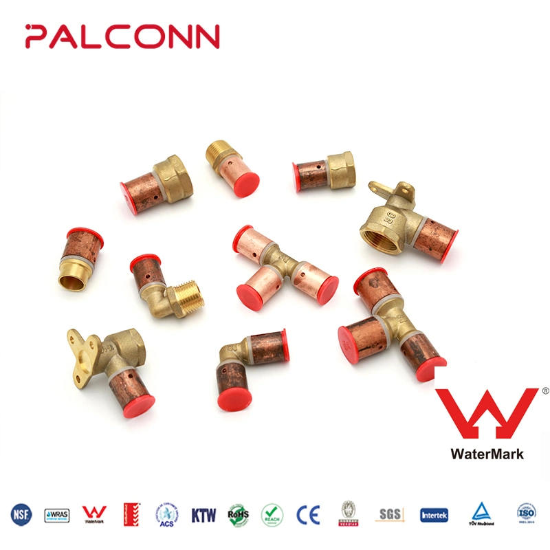 Pex Pipe Fittings Copper Crimp Pex-B Tee with High Quality From Palconn