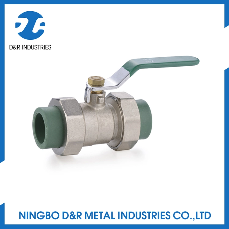 PPR Double Union Brass Ball Valve