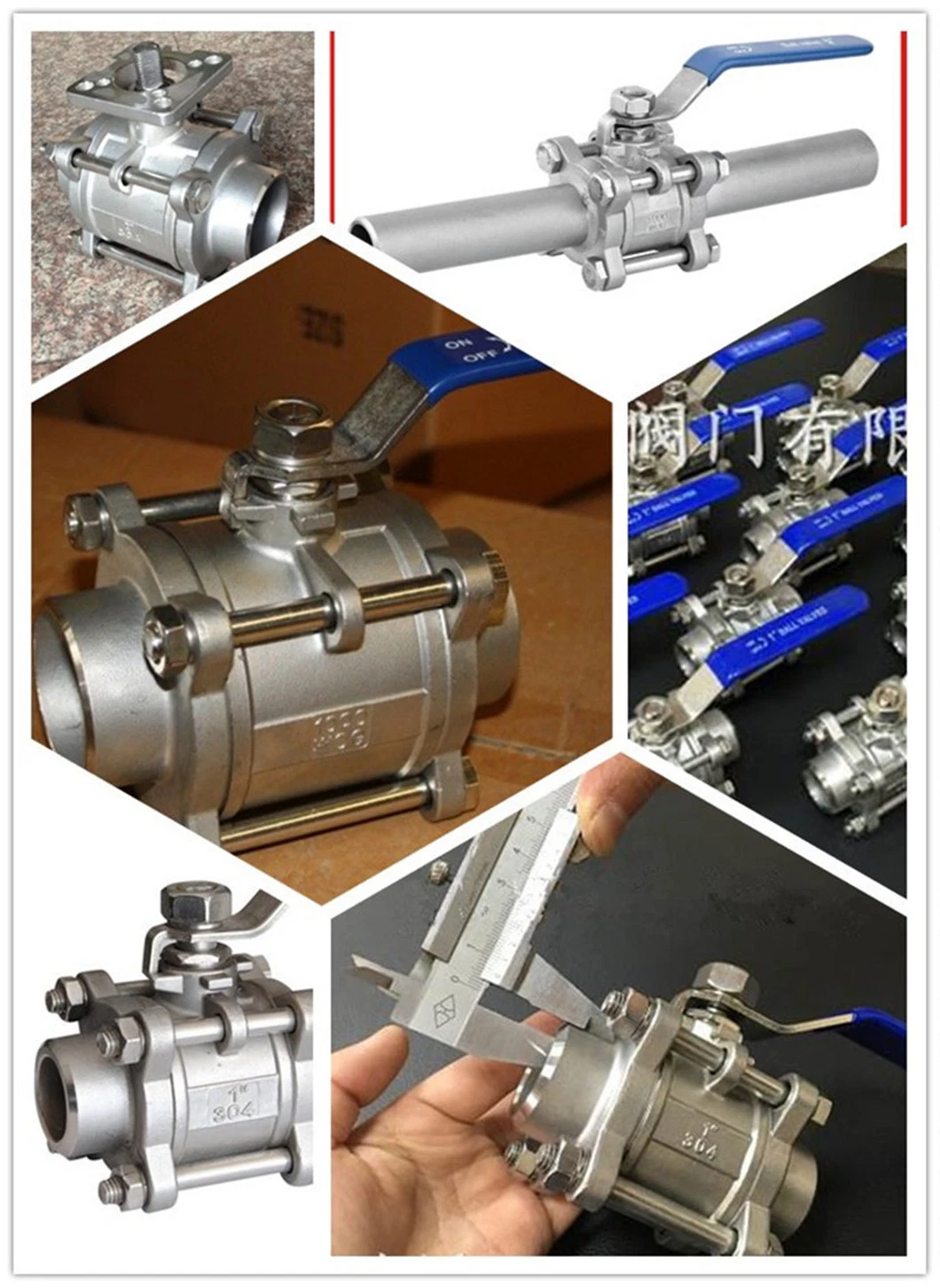 1000wog/2000wog Carbon Steel Wcb Stainless Steel SS304/SS316 Brass 1PC/2PC/3PC NPT Threaded/Butt Weld/Socket Weld /Flange Floating/Trounnion Gas Ball Valve Pn63